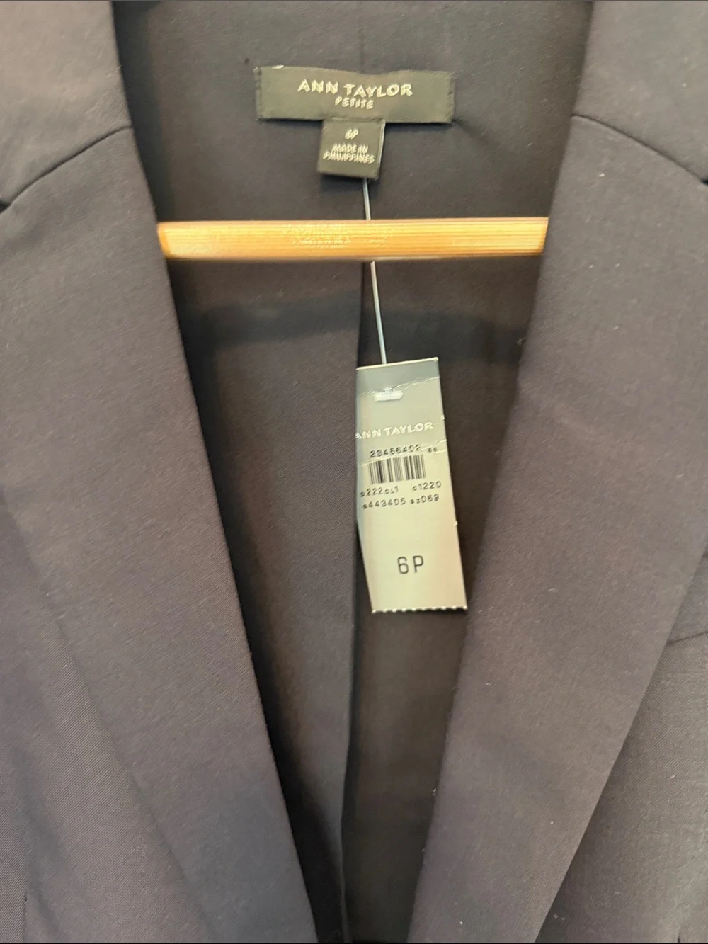 Ann Taylor Petite Dark Navy Single-Button Blazer NWT - Picture 6 of 6